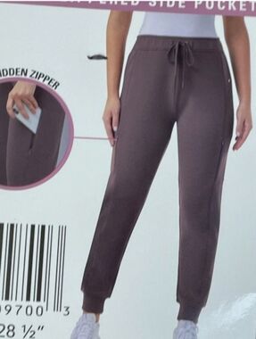 32 Degrees Women’s  Jogger Pants With Zipper Side Pockets